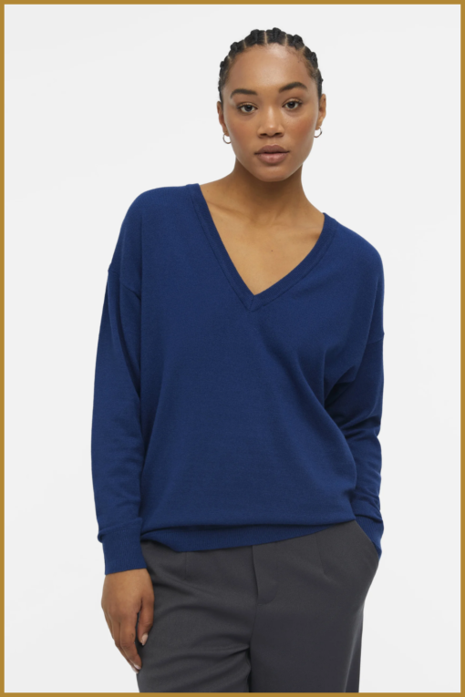 Pullover OBJTHESS - OBJ230048 estate blue