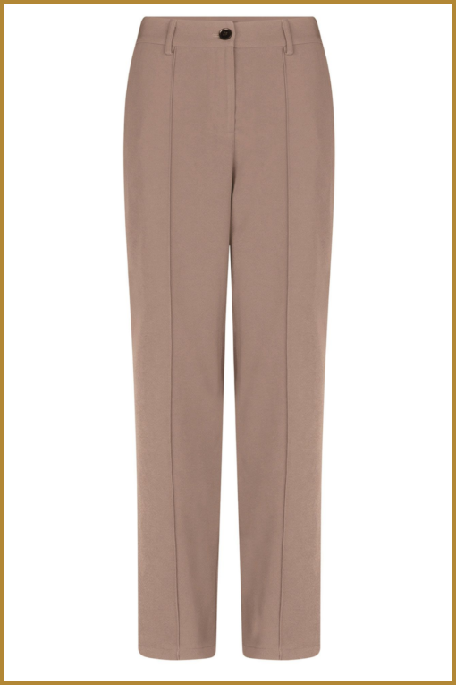 YDENCE - Pants Morgan taupe - YDE230053