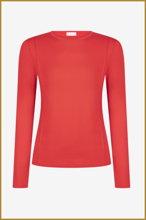 JL - Organic Top TS02 - red - JAN230065 - Afbeelding 2