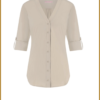 STUDIO ANNELOES - Evi blouse cappucino - STU23089