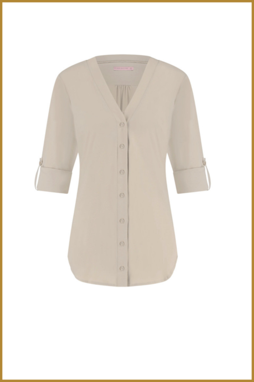 STUDIO ANNELOES - Evi blouse cappucino - STU23089