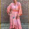 INUZ - Jurk Valencia roze - INU230096
