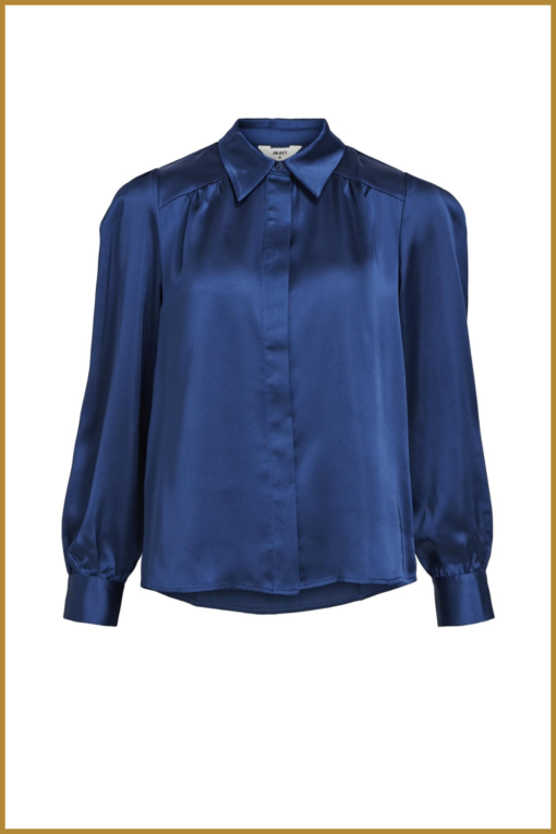 Shirt OBJSATEEN - OBJ230068 estate blue - Afbeelding 2