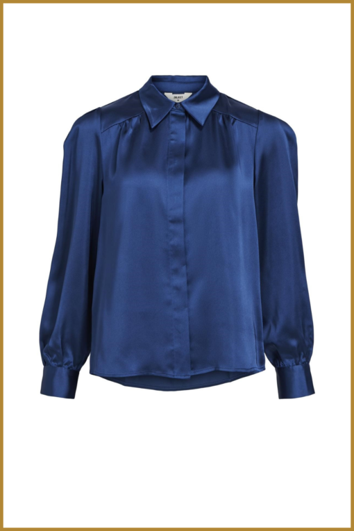 Shirt OBJSATEEN - OBJ230068 estate blue