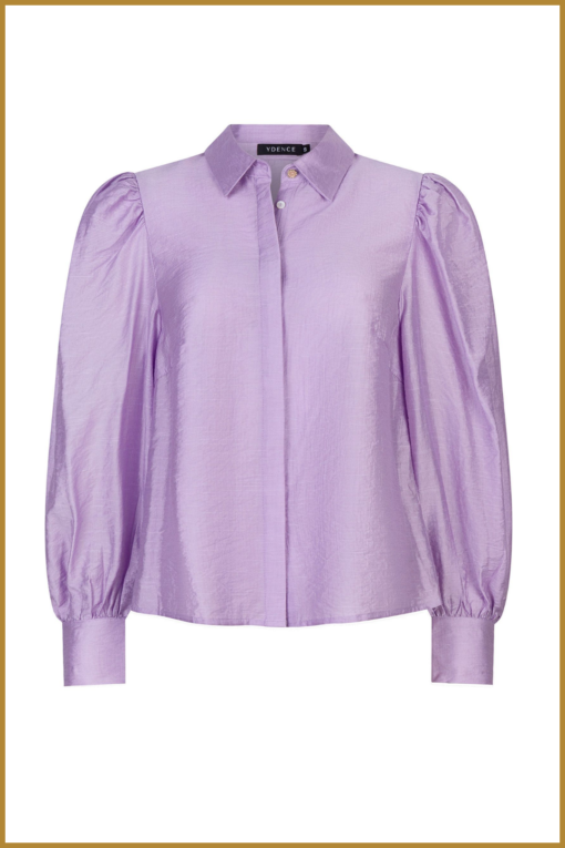 YDENCE - Blouse Noa lilac - YDE230040