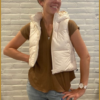 INUZ - Bodywarmer kort beige - INU230203