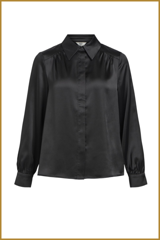 Shirt OBJSATEEN - OBJ230066 black - Afbeelding 2