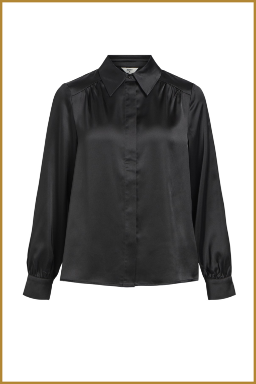 Shirt OBJSATEEN - OBJ230066 black