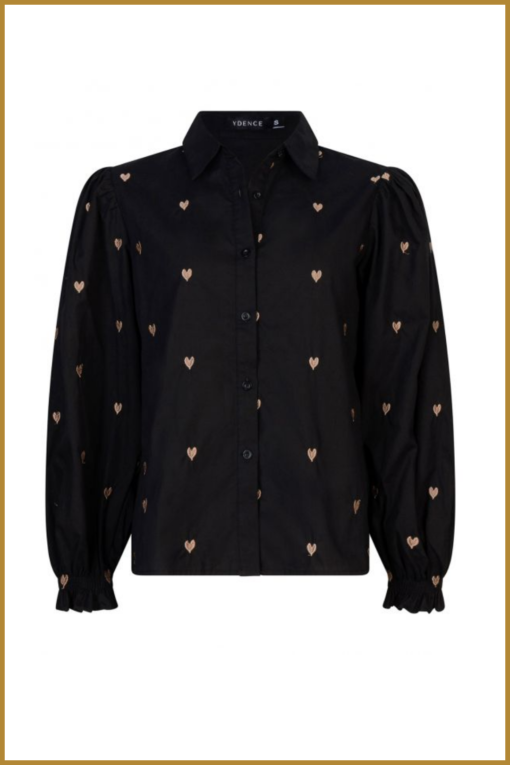 YDENCE - Blouse Cindy hearts - YDE230058 - Afbeelding 2