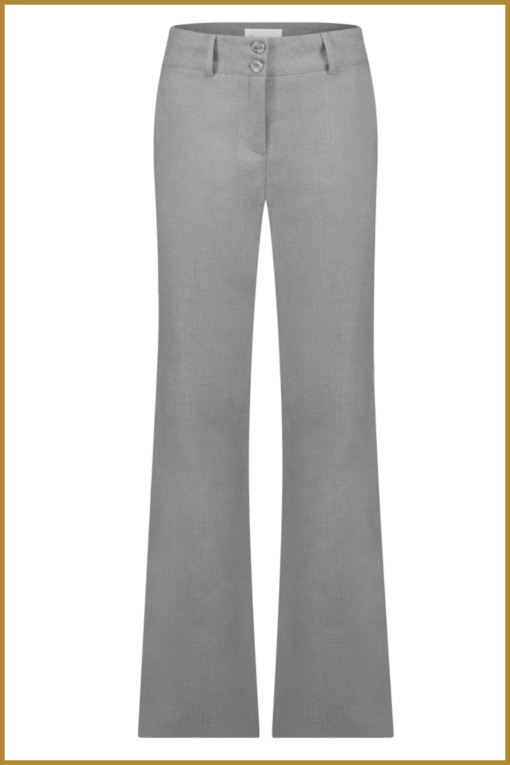 JL -  Lin pants grey - JAN230061 - Afbeelding 2