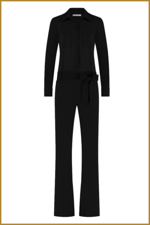 STU - Angel LS jumpsuit black - STU230105