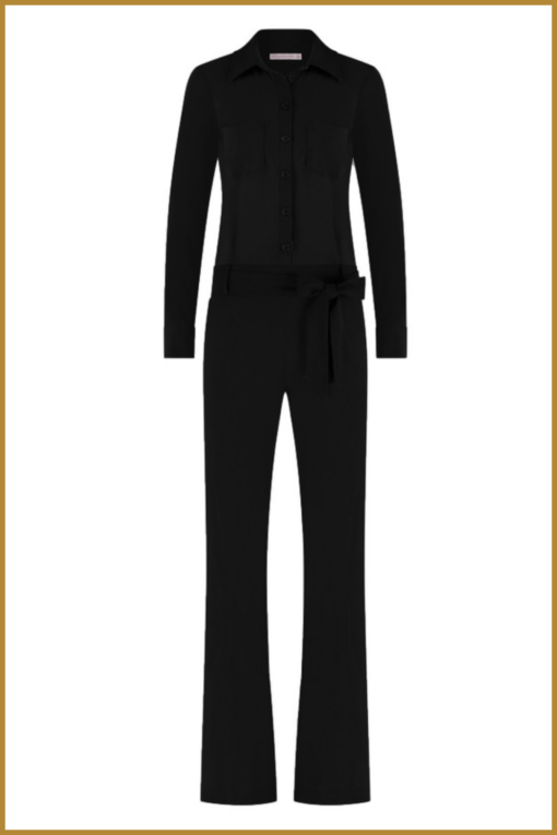 STU -  Angel LS jumpsuit black - STU230105 - Afbeelding 2