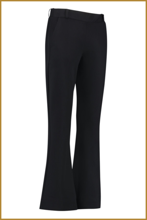 Studio Anneloes - Flair bonded trousers - STU230107 black - Afbeelding 2