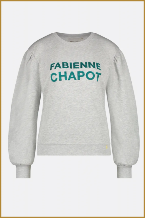FABIENNE CHAPOT - Flo sweater grey melange - FAB230060 - Afbeelding 2