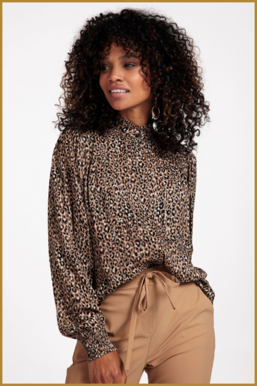 STUDIO ANNELOES - Lourdes small leopard blouse - STU230074