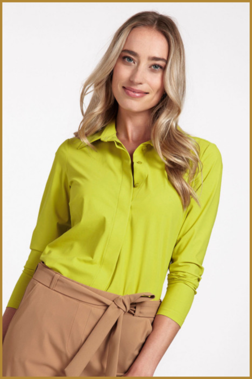 STUDIO ANNELOES -  Poppy blind shirt lime - STU230071