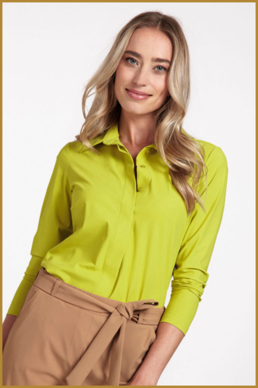 STUDIO ANNELOES - Poppy blind shirt lime - STU230071