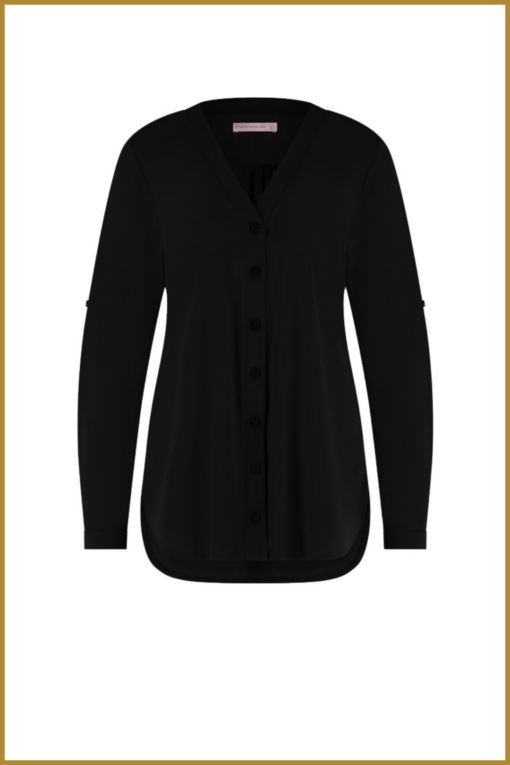 STUDIO ANNELOES - Evi blouse black - STU230111 - Afbeelding 2