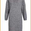 OBJECT - OBJMINNA L/S KNIT DRESS - OBJ230075 dark grey melange