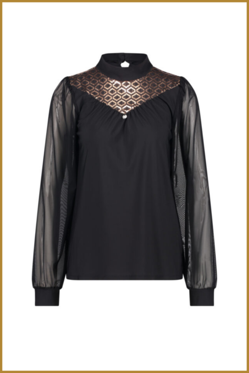 ZIP73 - Top Retroprint Zwart/Metallic -ZIP230022