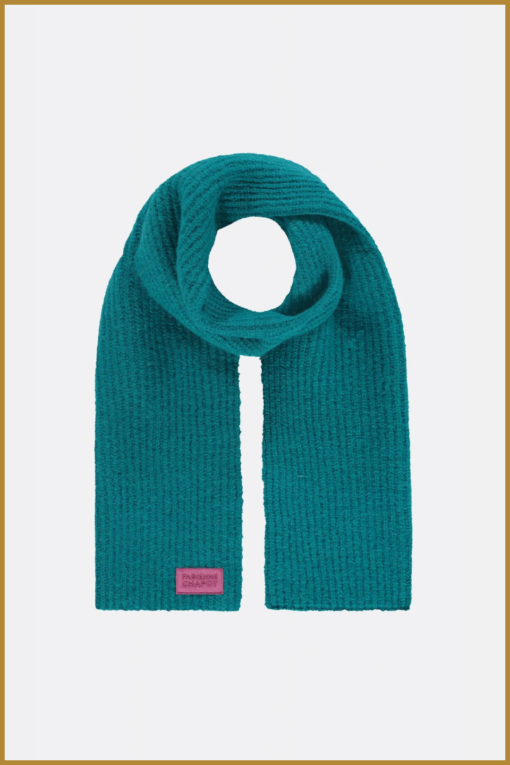 FABIENNE CHAPOT - Catoo scarf teal - FAB23005