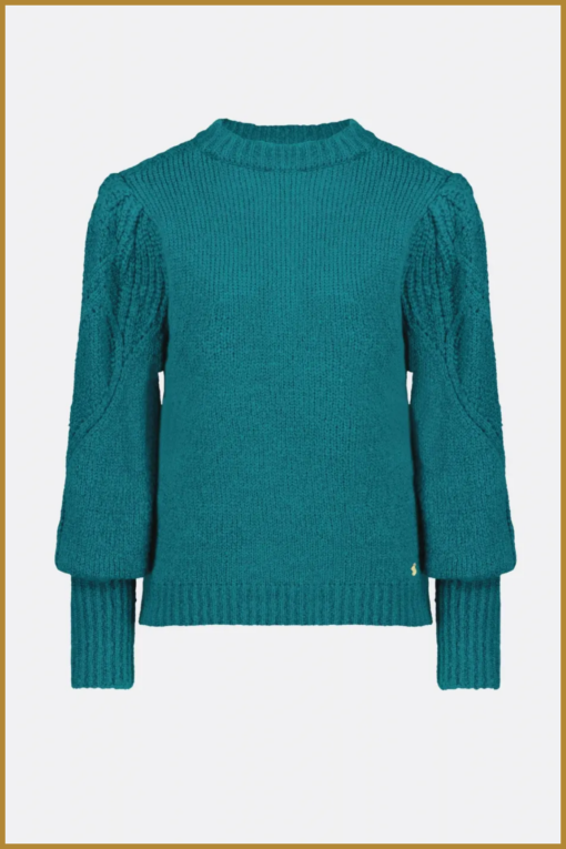 FABIENNE CHAPOT - Cathy pullover teal - FAB230057 - Afbeelding 2