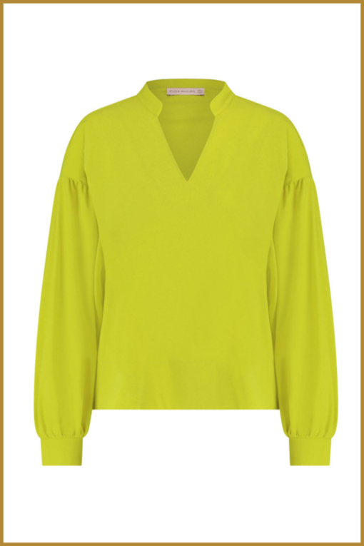 STUDIO ANNELOES - Jolen top lime - STU230073 - Afbeelding 2