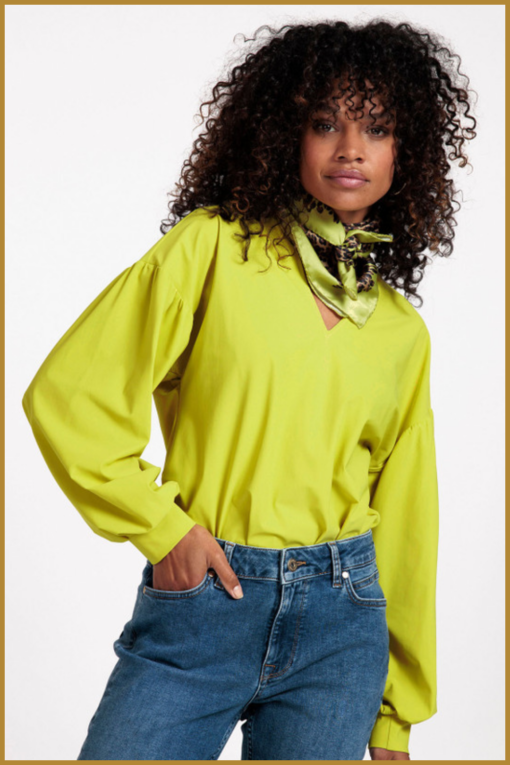 STUDIO ANNELOES - Jolen top lime - STU230073