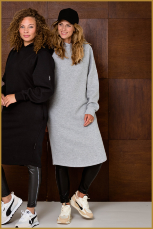 SNEAKERDRESSES - Hoody dress grey - SNE230016 - Afbeelding 2