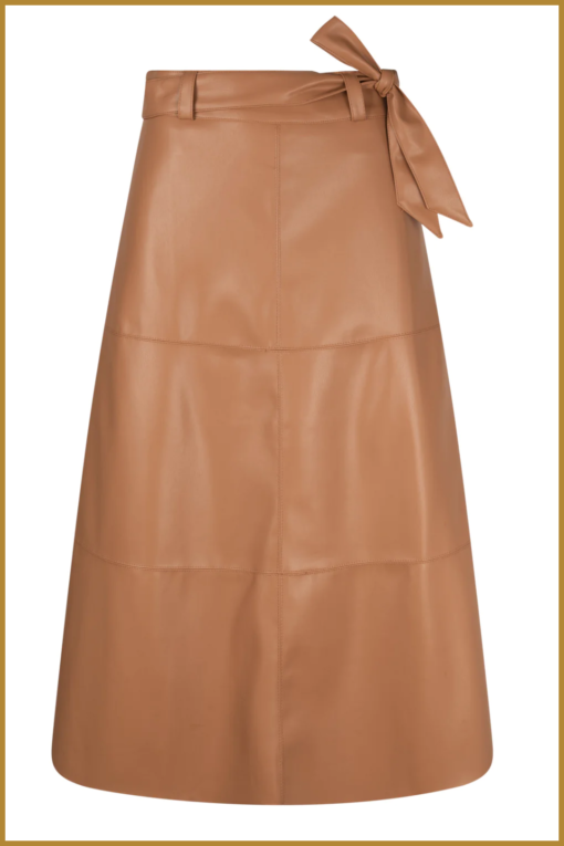 AAIKO - Babet pu skirt oak - AAI230011