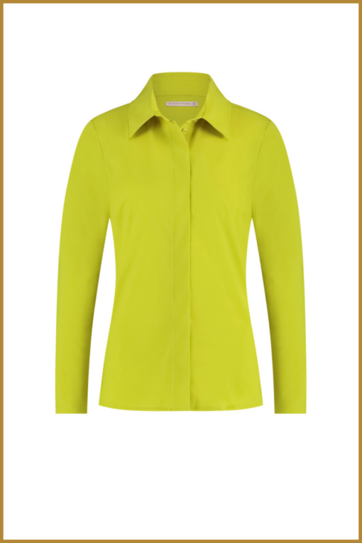 STUDIO ANNELOES -  Poppy blind shirt lime - STU230071 - Afbeelding 2