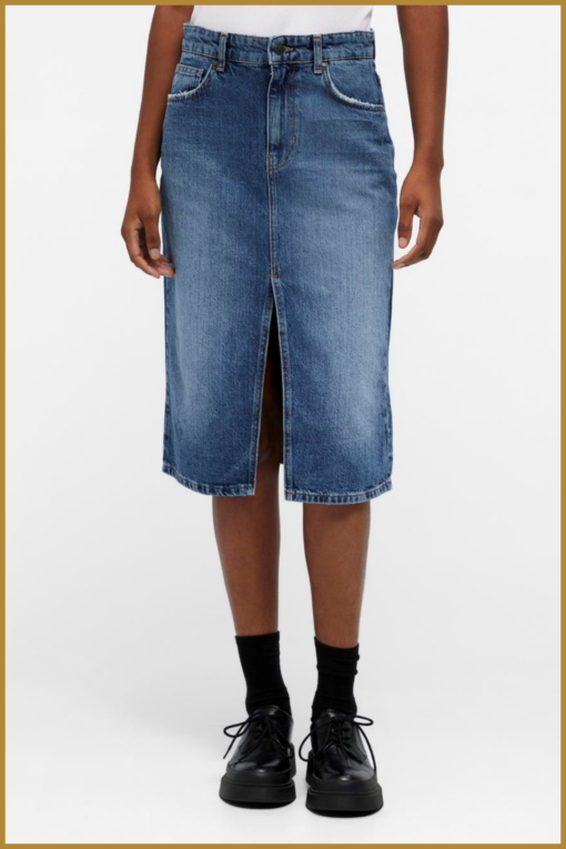 OBJECT - OBJHARLOW MIDI DENIM SKIRT NOOS blue medium - OBJ230081 - Afbeelding 2