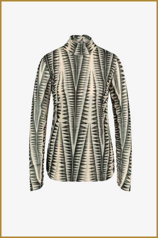 JL-  Mascha top - white black - JAN230057