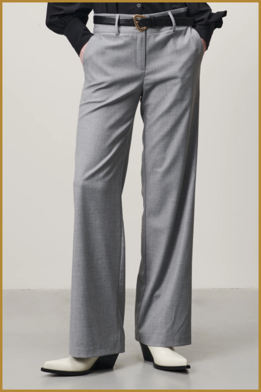 JL -  Lin pants grey - JAN230061