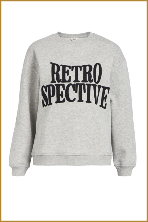 OBJECT - OBJRORA SWEATSHIRT - OBJ230076 light grey melange - Afbeelding 2