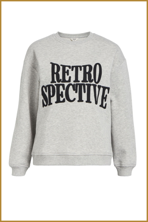 OBJECT - OBJRORA SWEATSHIRT - OBJ230076 light grey melange