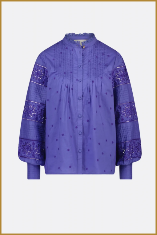 FABIENNE CHAPOT - Fionna blouse Poppy Purple-FAB230059 - Afbeelding 2
