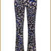 LADY DAY - Poppy flared blue leopard - MYP230036