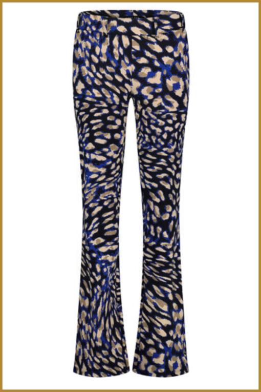 LADY DAY - Poppy flared blue leopard - MYP230036 - Afbeelding 2