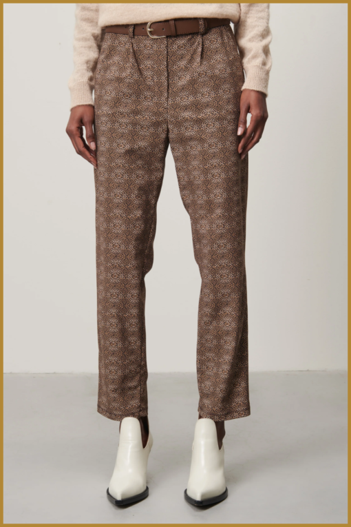 JL- Medea Pants Technical Jersey- brown - JAN230051