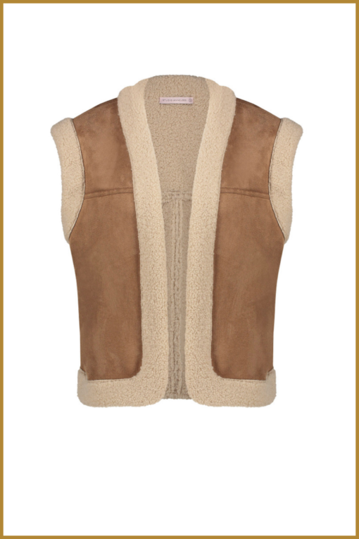 STUDIO ANNELOES - Donna teddy waistcoat STU230100 - Afbeelding 2