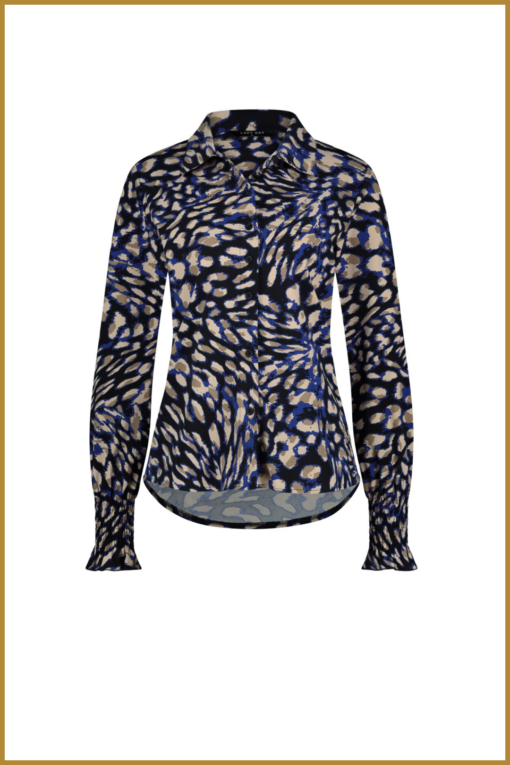 LADY DAY - Blouse Becky blue leopard - MYP230038