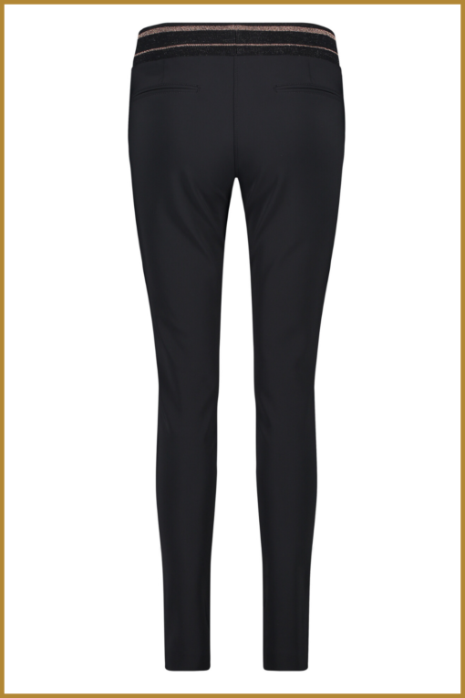 ZIP73 -  Broek Pintuck Heavy Weight Zwart/Ros- ZIP230027 - Afbeelding 2