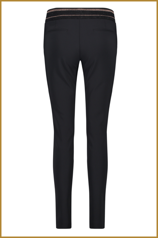 ZIP73 - Broek Pintuck Heavy Weight Zwart/Ros- ZIP230027