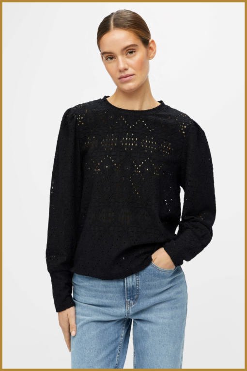 Shirt LM OBJFEODORA - OBJ230040 black - Afbeelding 3