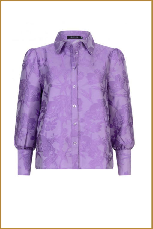 YDENCE - Blouse Jocelynn lilac - YDE230066