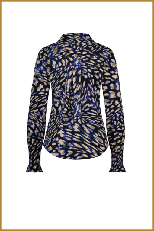 LADY DAY - Blouse Becky blue leopard - MYP230038