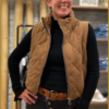 INUZ - Bodywarmer Rib camel -INU230257