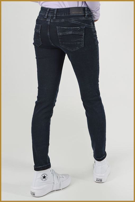 MOD - Suzy skinny fit slip blue black -MOD230011 - Afbeelding 2