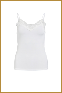 OBJECT - OBJLEENA NEW LACE SINGLET - OBJ230085 white